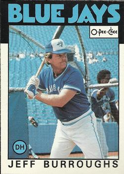 1986 O-Pee-Chee Baseball Cards 168     Jeff Burroughs